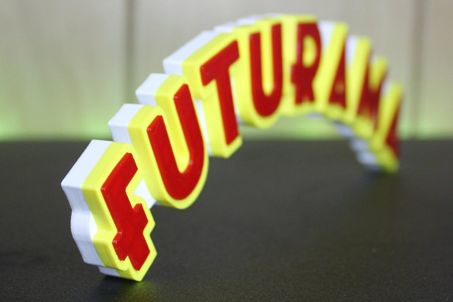 Futurama 3D printed Logo Sign Wall Desk Shelf Art