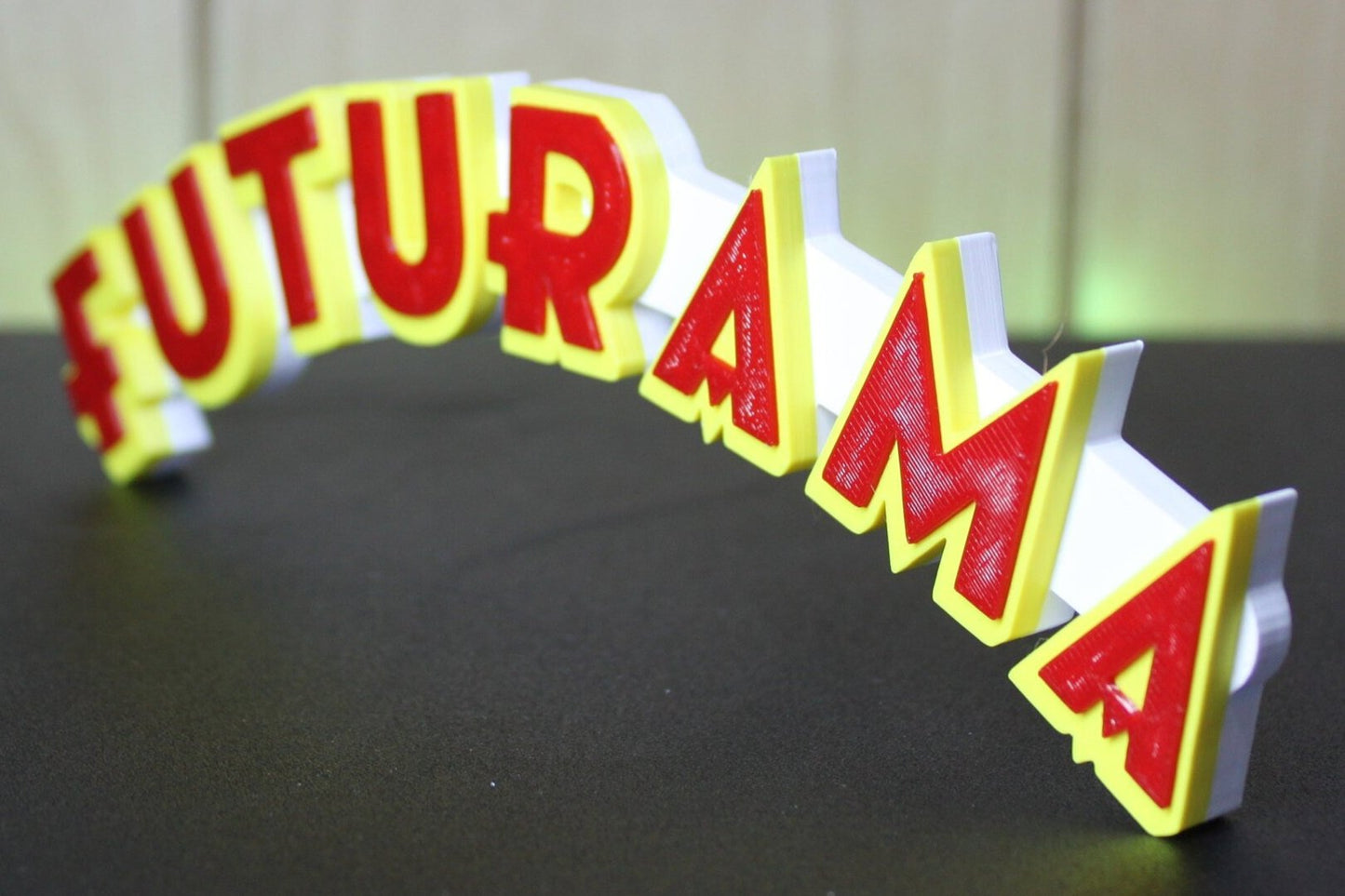 Futurama 3D printed Logo Sign Wall Desk Shelf Art