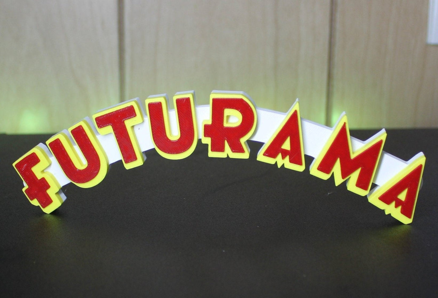 Futurama 3D printed Logo Sign Wall Desk Shelf Art