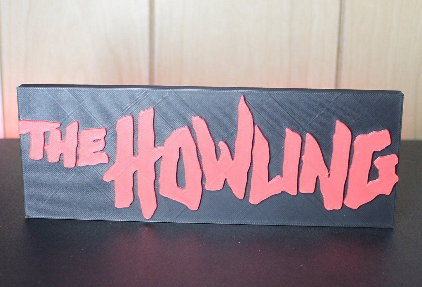 The Howling 3D printed Logo Art