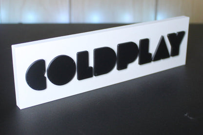 Coldplay 3D Printed Logo 3D Art