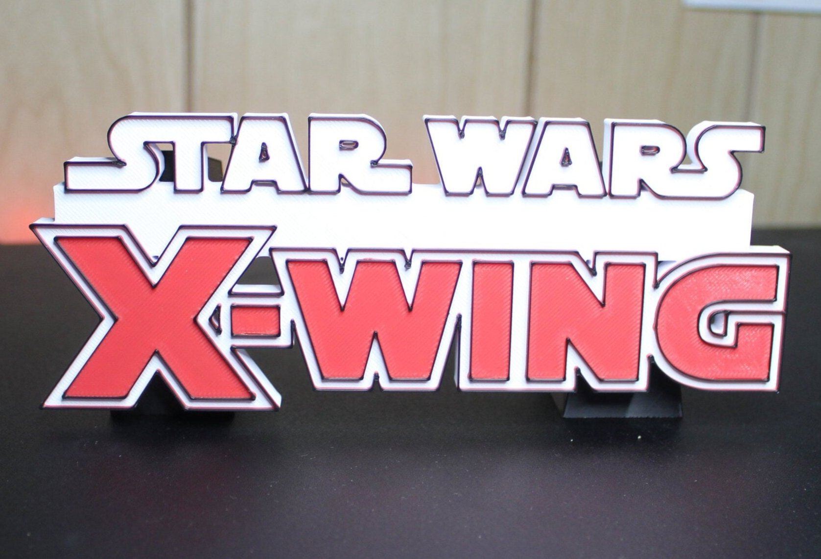 Star Wars X-Wing 3D printed Logo Art