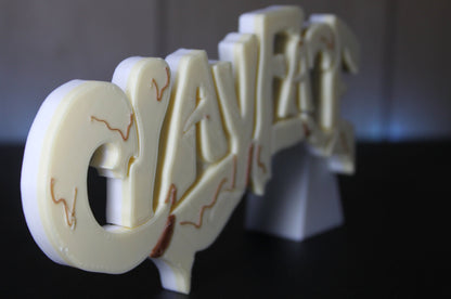 Clayface 3D printed Comic Logo Art