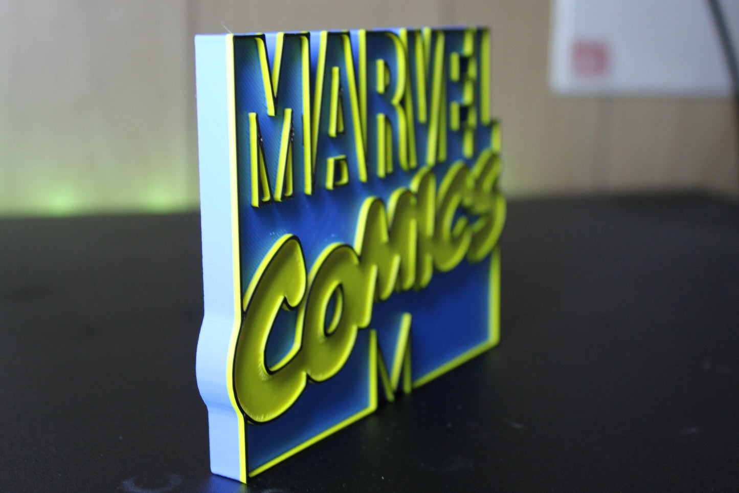 Marvel Comics 3D printed Comic Logo Art