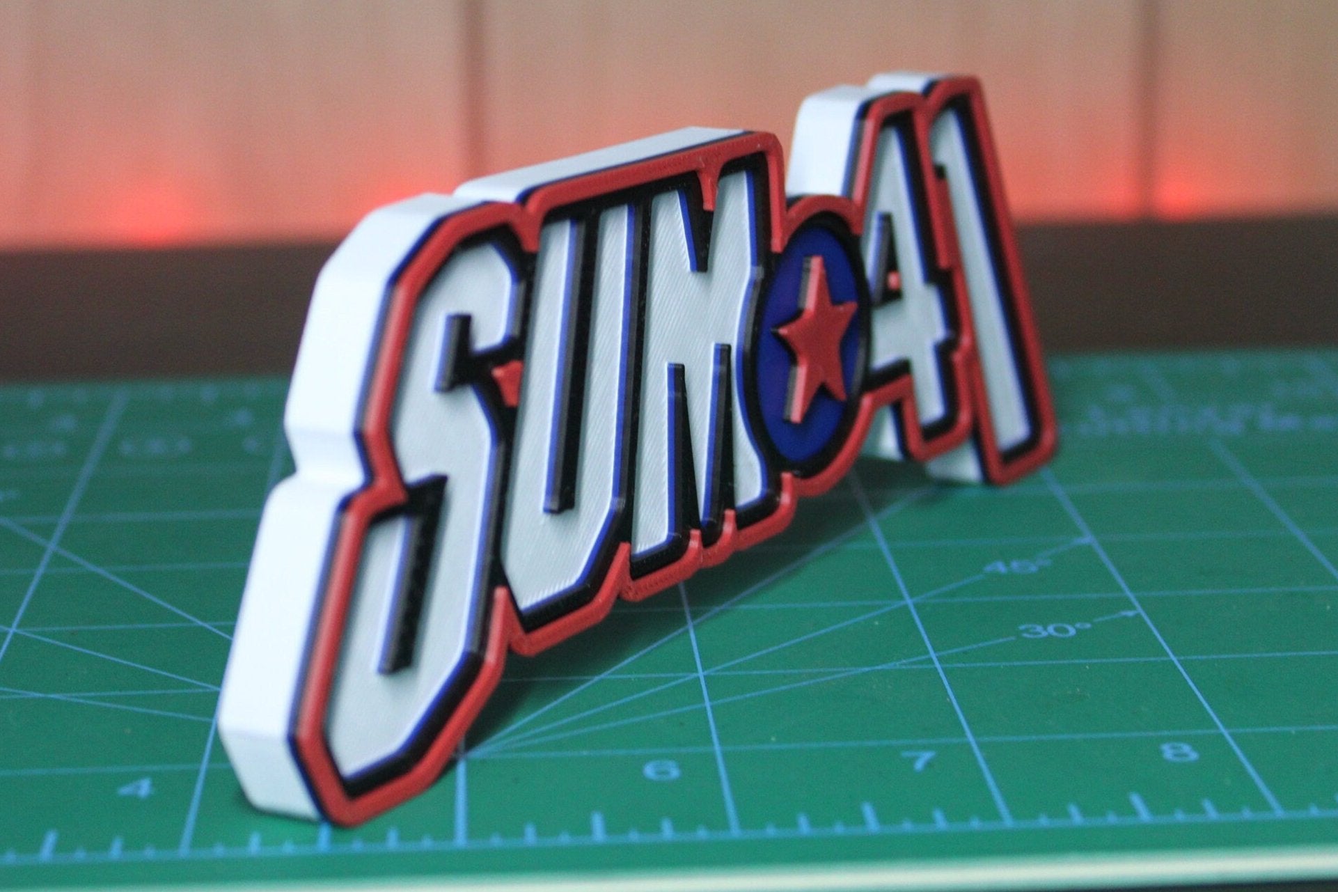 Sum 41 3D Printed Logo Art