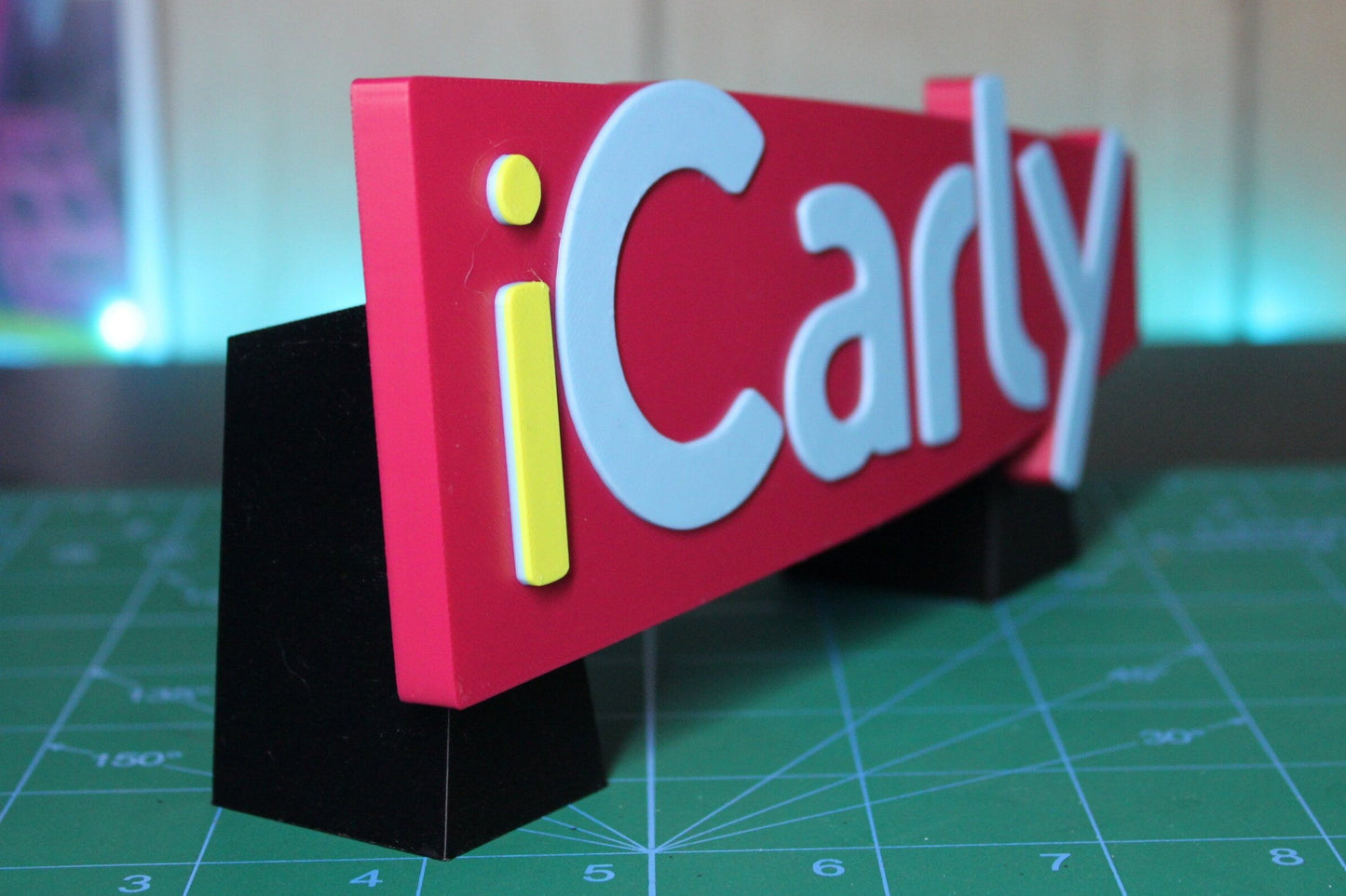 iCarly 3D printed Logo Sign Wall Desk Shelf Art