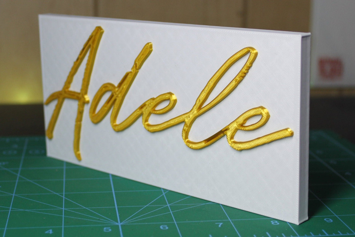 Adele 3D Printed Logo 3D Art