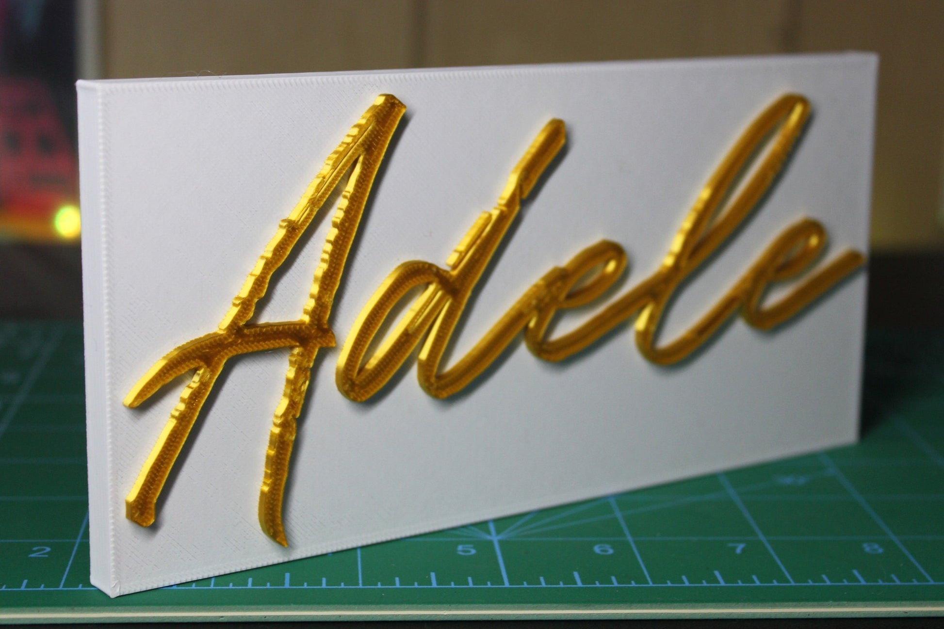 Adele 3D Printed Logo 3D Art