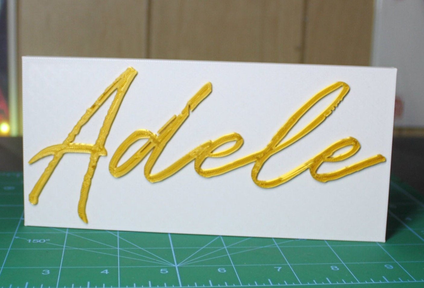 Adele 3D Printed Logo 3D Art