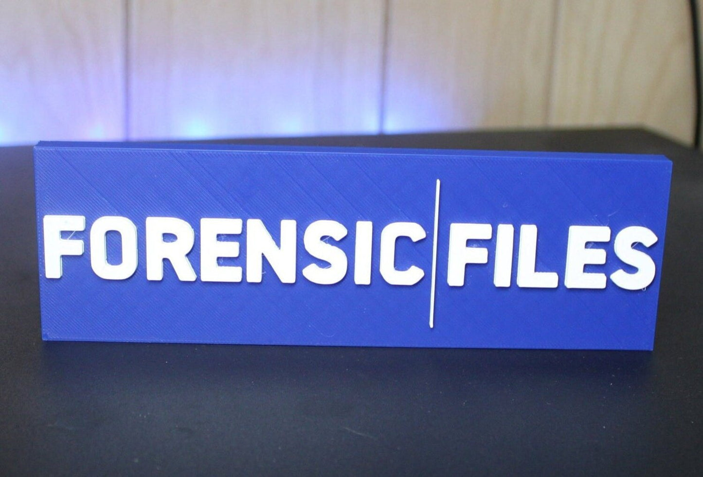 Forensic Files 3D printed Logo Sign Wall Desk Shelf Art