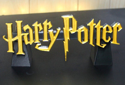 Harry Potter 3D printed Logo Sign Wall Desk Shelf Art