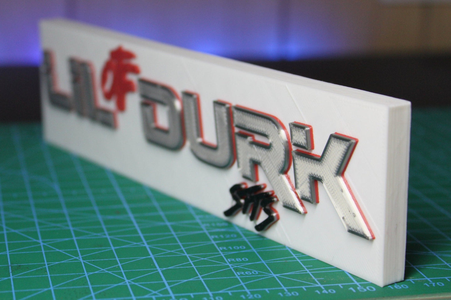 Lil Durk 3D Printed Logo Art