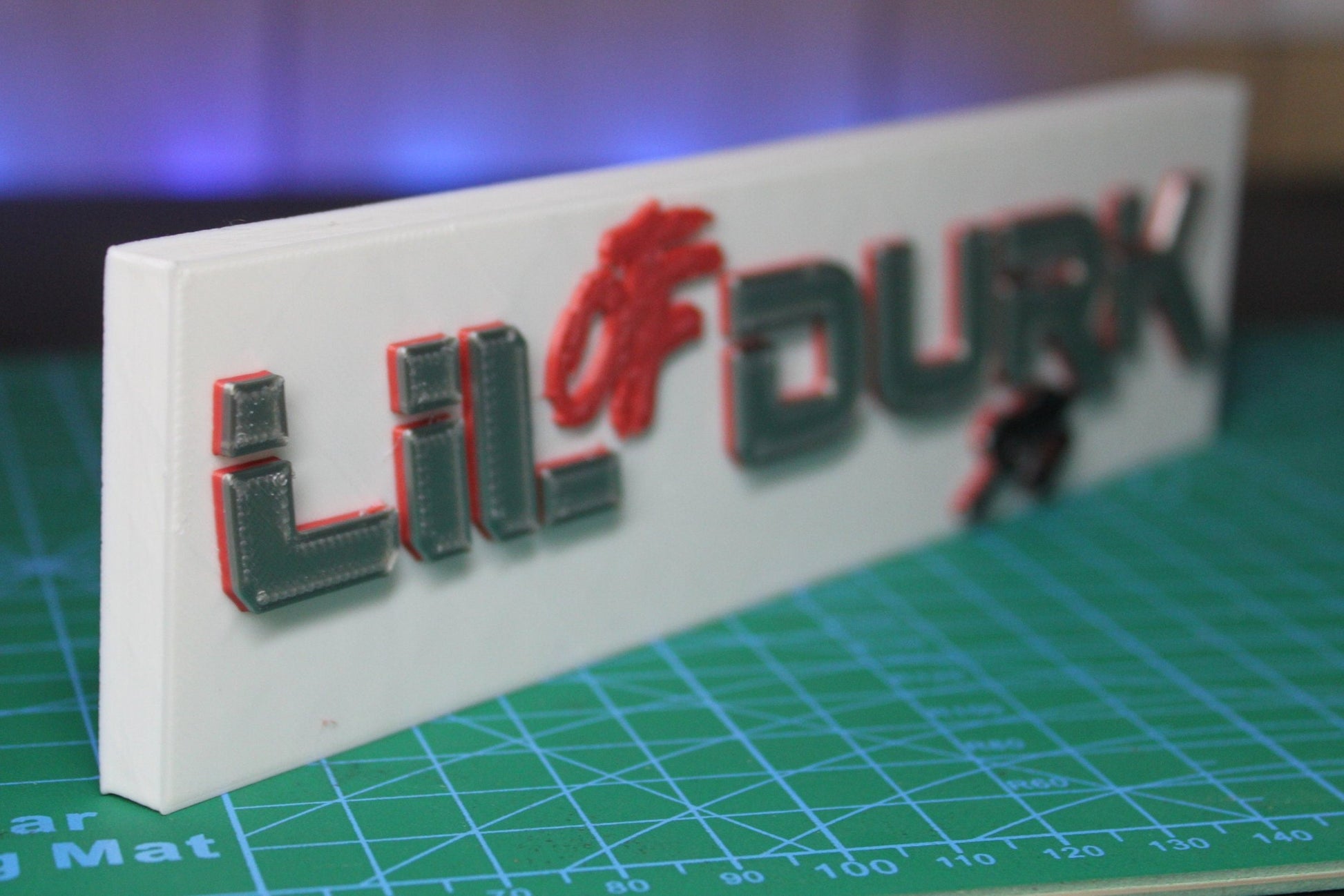 Lil Durk 3D Printed Logo Art