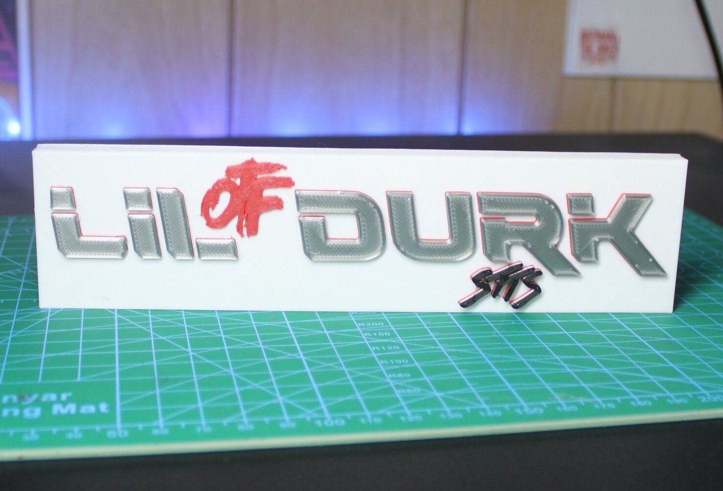 Lil Durk 3D Printed Logo Art