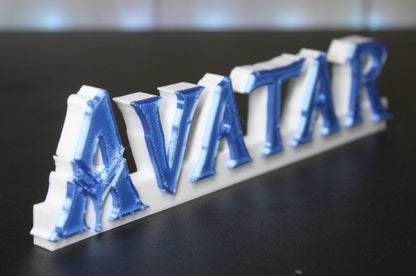 Avatar 3D printed Logo Sign Wall Desk Shelf Art