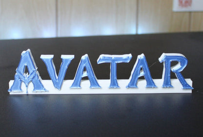 Avatar 3D printed Logo Sign Wall Desk Shelf Art