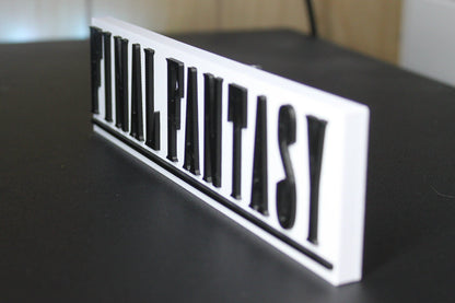 Final Fantasy Video Game 3D printed Logo Sign Wall Desk Shelf Art