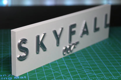 Skyfall 3D printed Logo Sign Wall Desk Shelf Art