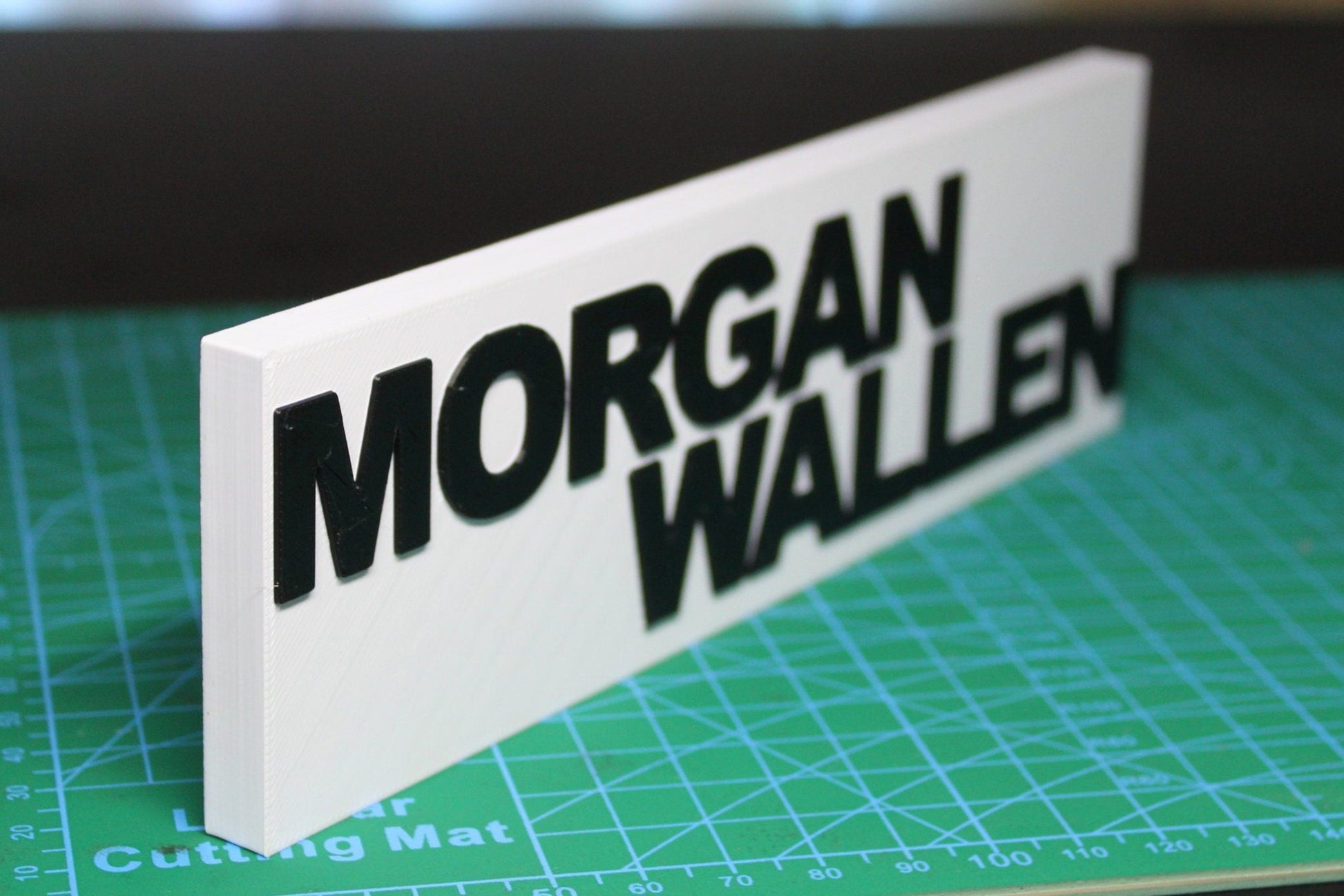 Morgan Wallen 3D Printed Logo Art