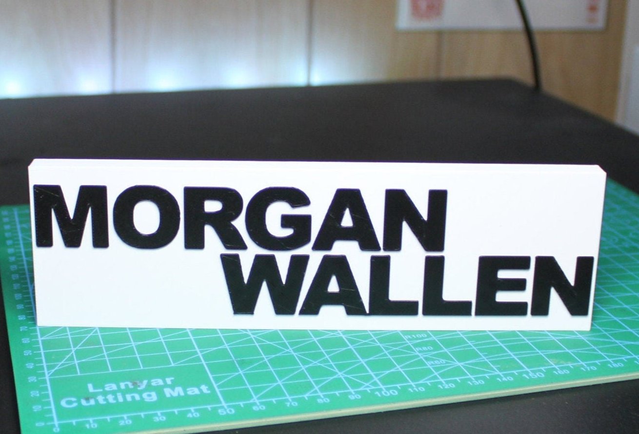 Morgan Wallen 3D Printed Logo Art