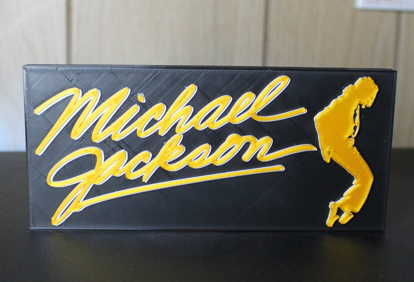 Michael Jackson 3D Printed Logo Art