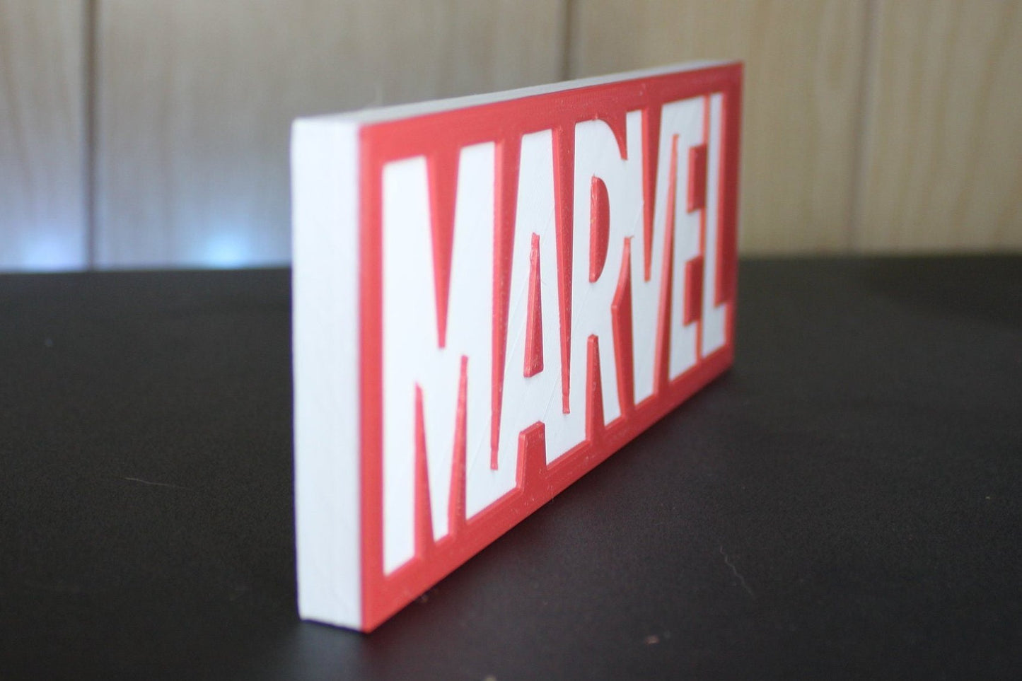 Marvel 3D printed Logo Art