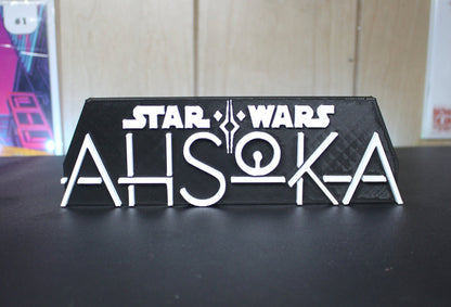 Ahsoka 3D printed Logo Sign Wall Desk Shelf Art