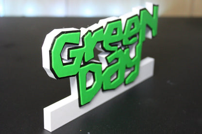 Green Day 3D Printed Logo Art