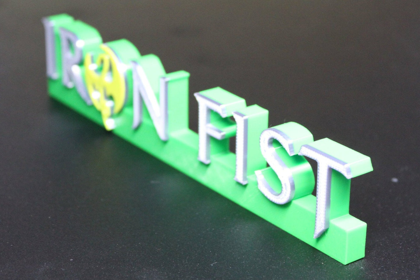 Iron Fist 3D printed Comic Logo Art