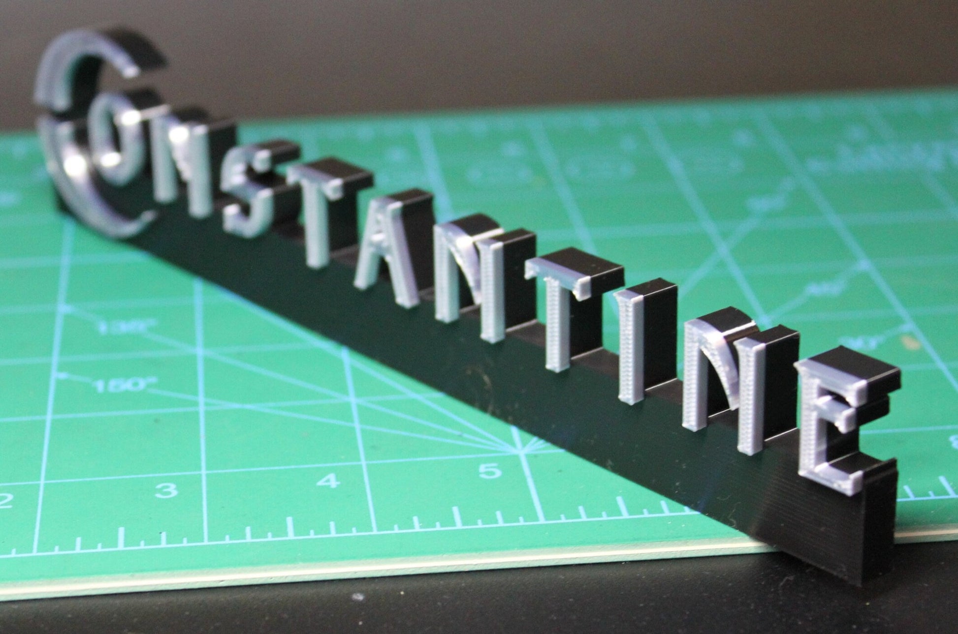 Constantine 3D printed Comic Logo Art