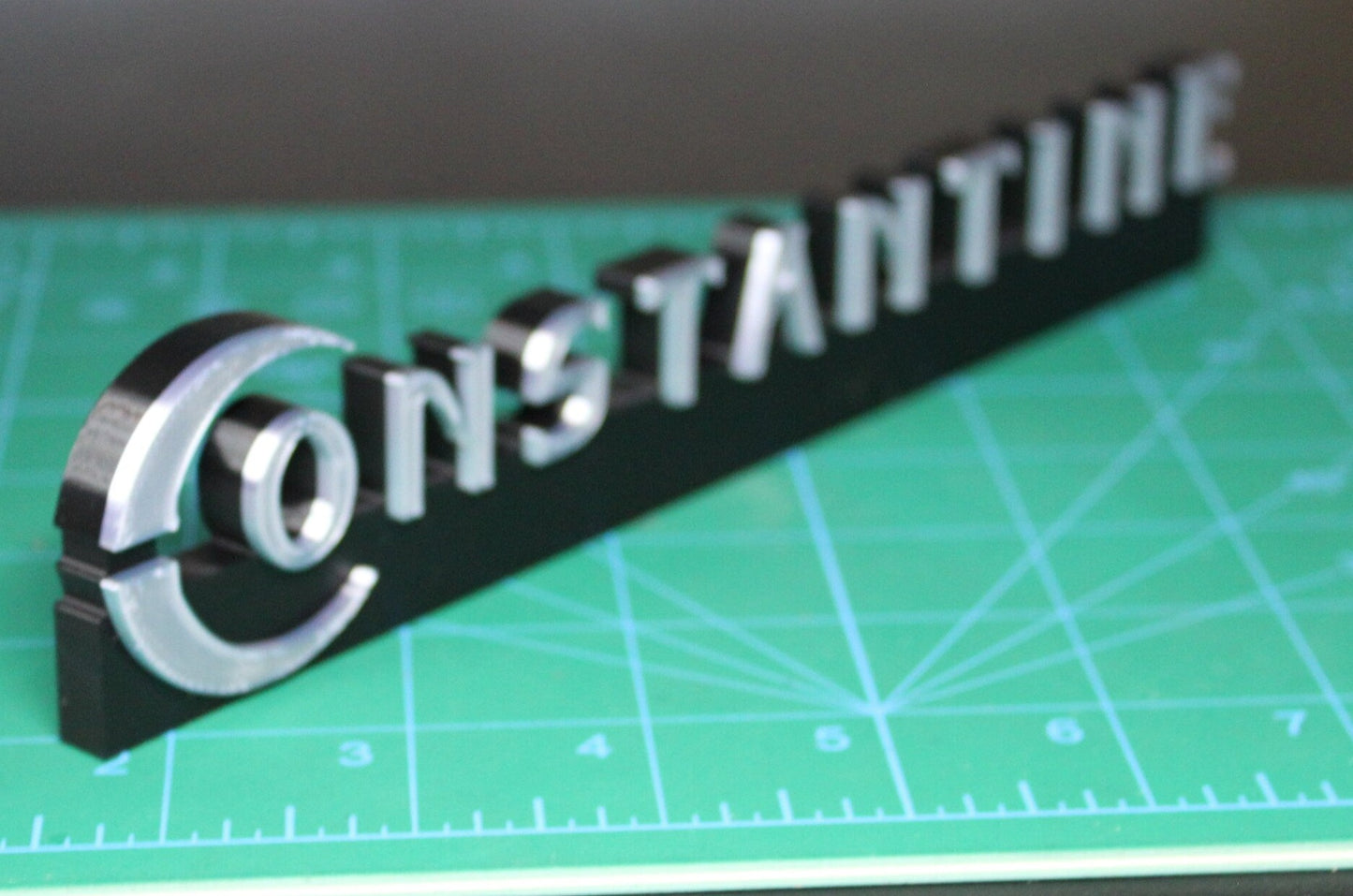 Constantine 3D printed Comic Logo Art