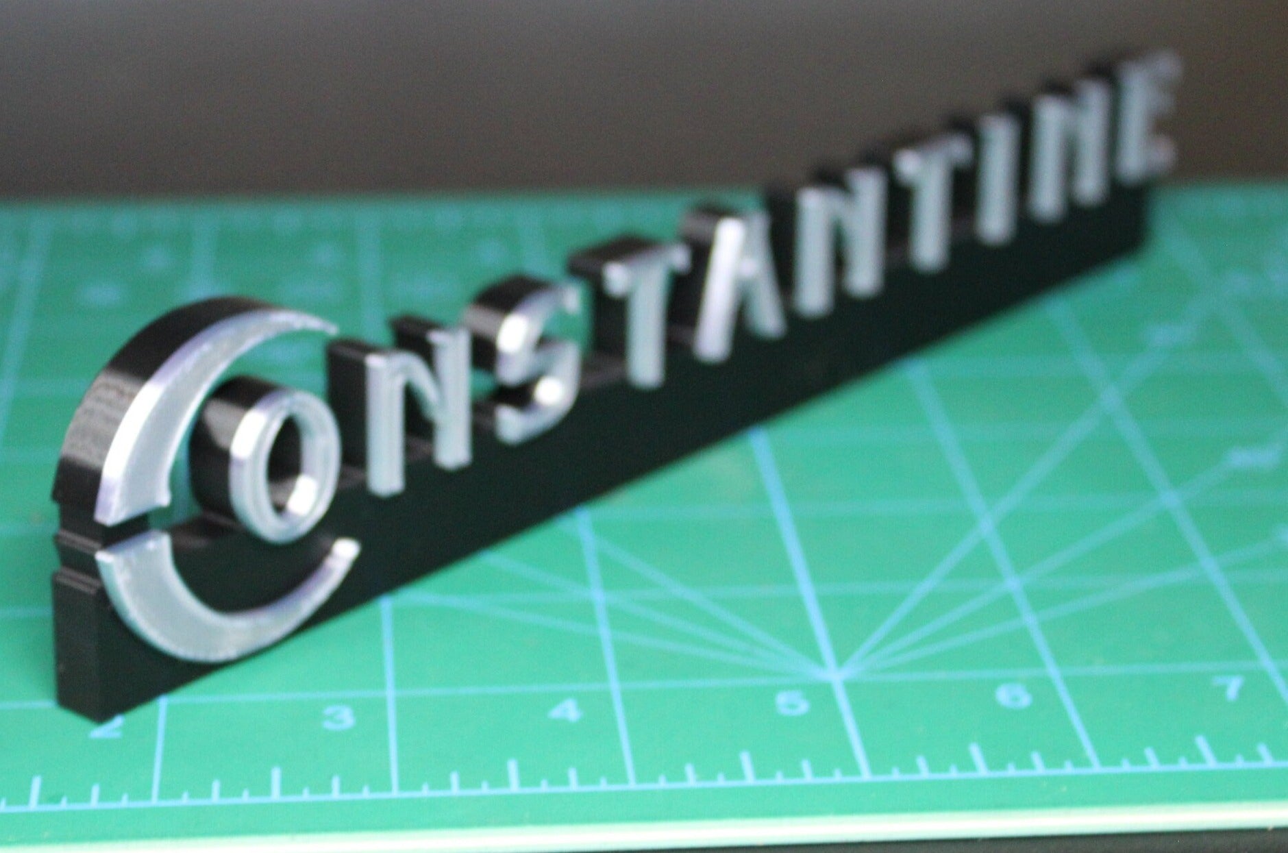 Constantine 3D printed Comic Logo Art