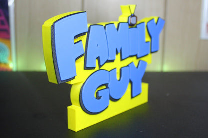 Family Guy 3D printed Logo Sign Wall Desk Shelf Art