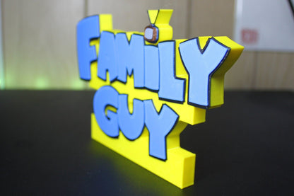 Family Guy 3D printed Logo Sign Wall Desk Shelf Art