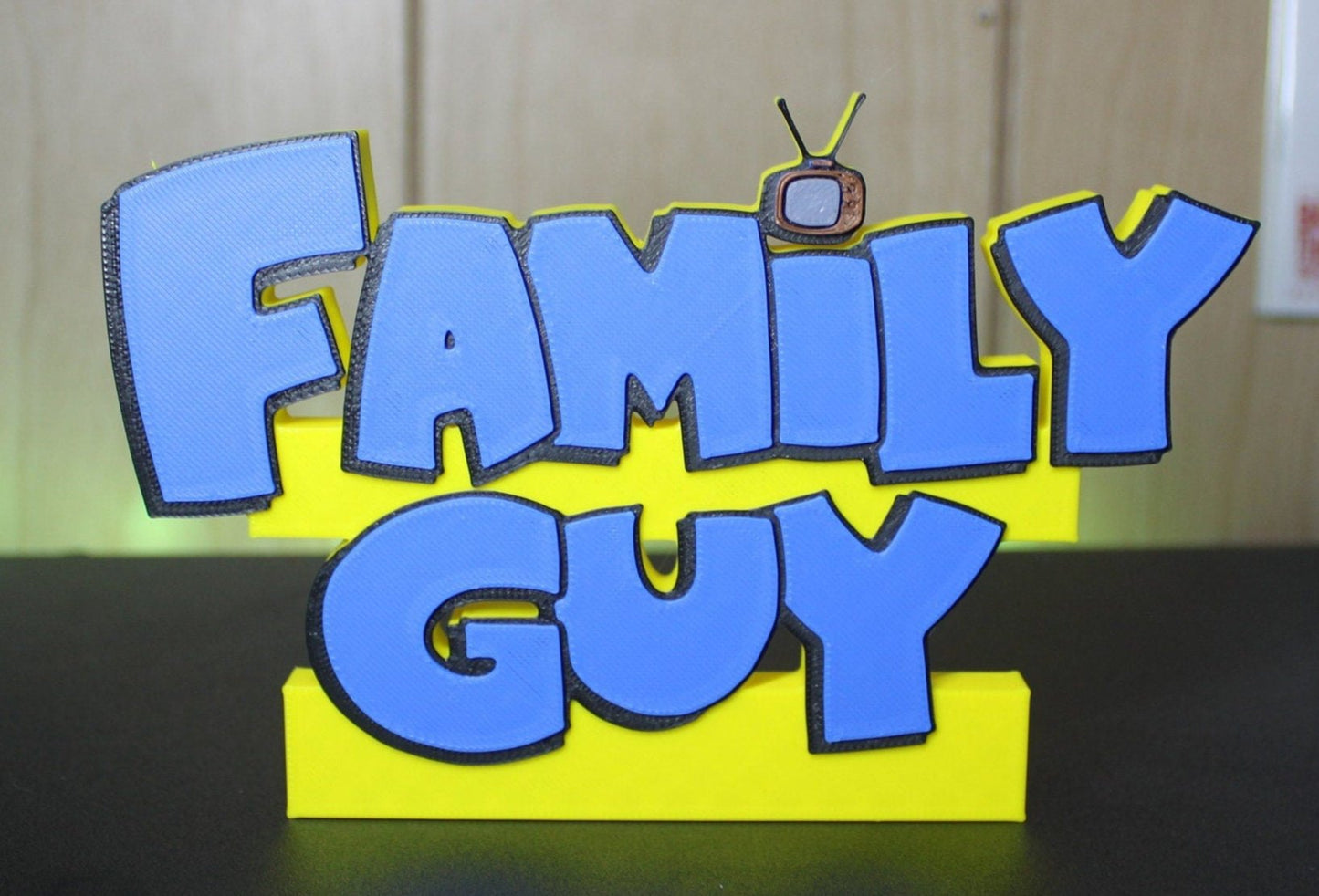 Family Guy 3D printed Logo Sign Wall Desk Shelf Art