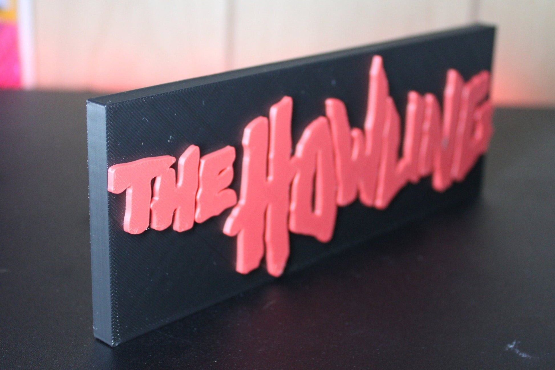 The Howling 3D printed Logo Art