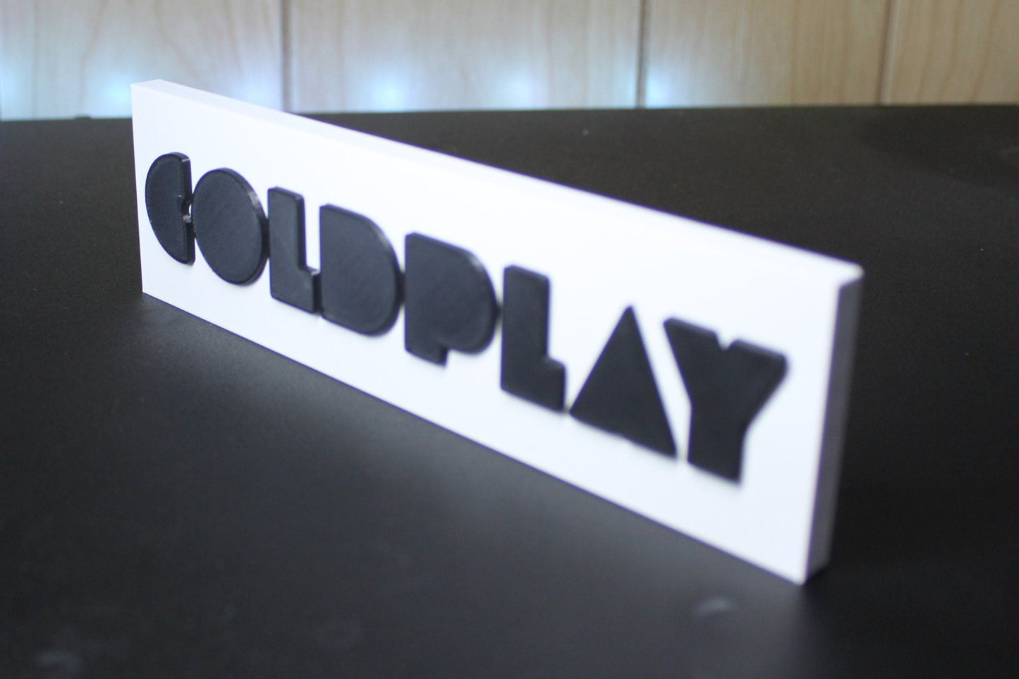 Coldplay 3D Printed Logo 3D Art