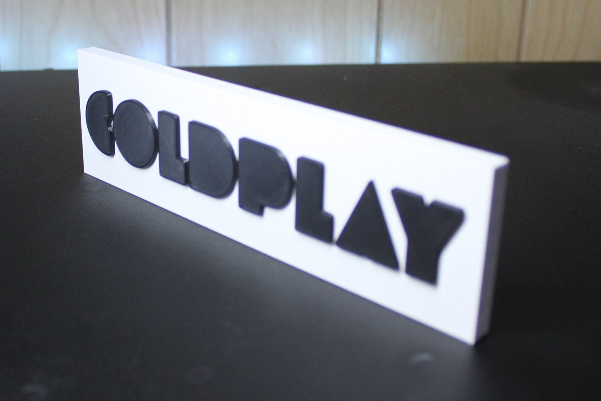 Coldplay 3D Printed Logo 3D Art