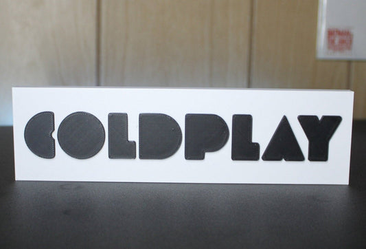 Coldplay 3D Printed Logo 3D Art