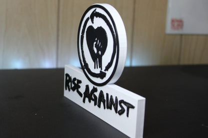 Rise Against 3D Printed Logo 3D Art