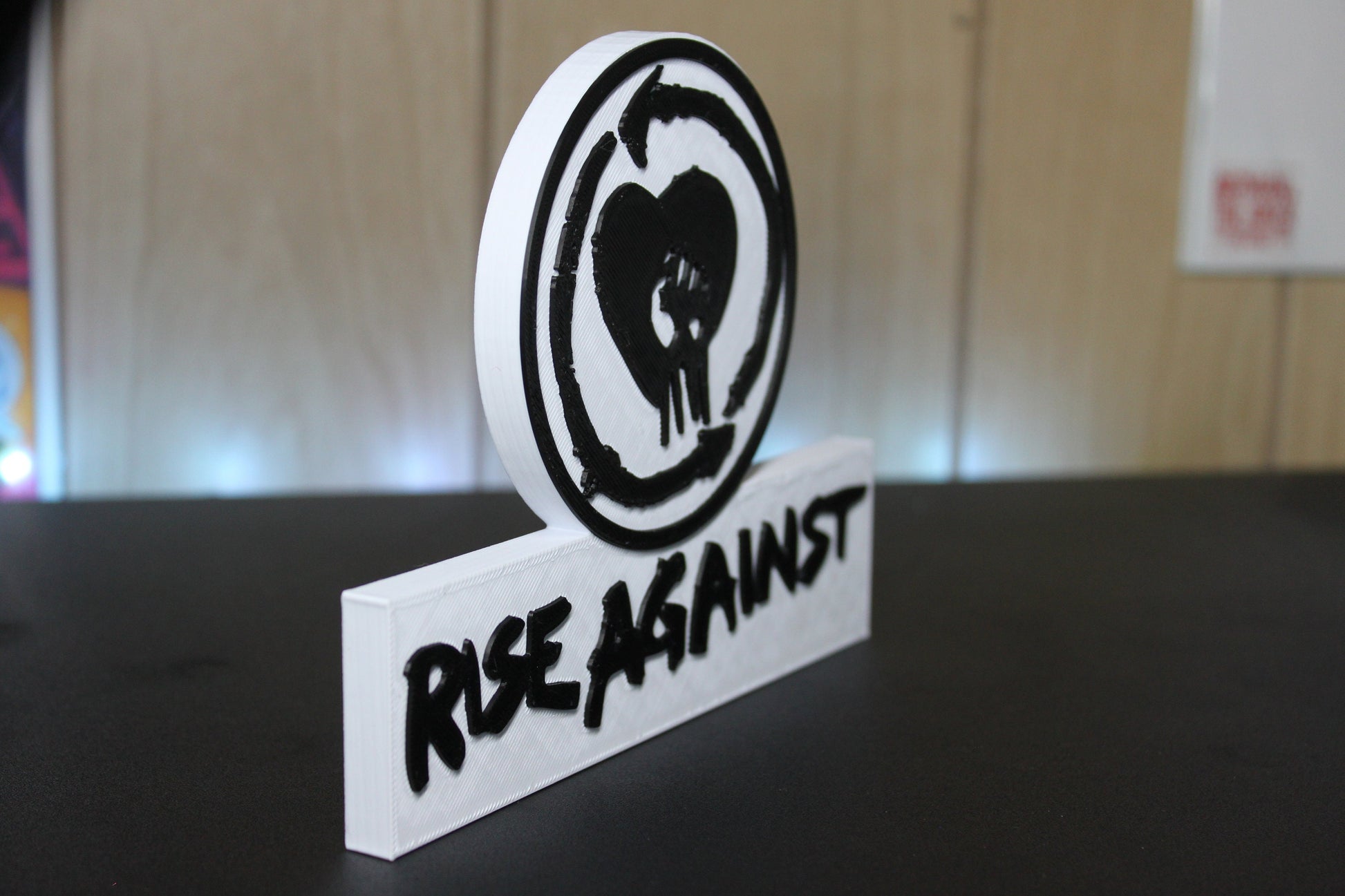 Rise Against 3D Printed Logo 3D Art