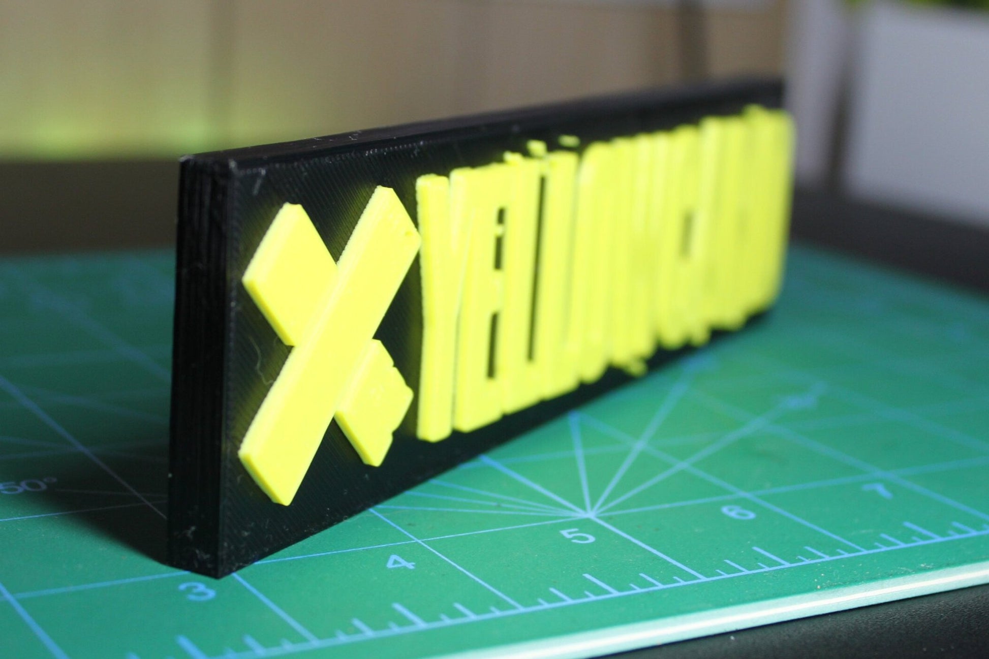 Yellowcard 3D Printed Logo 3D Art