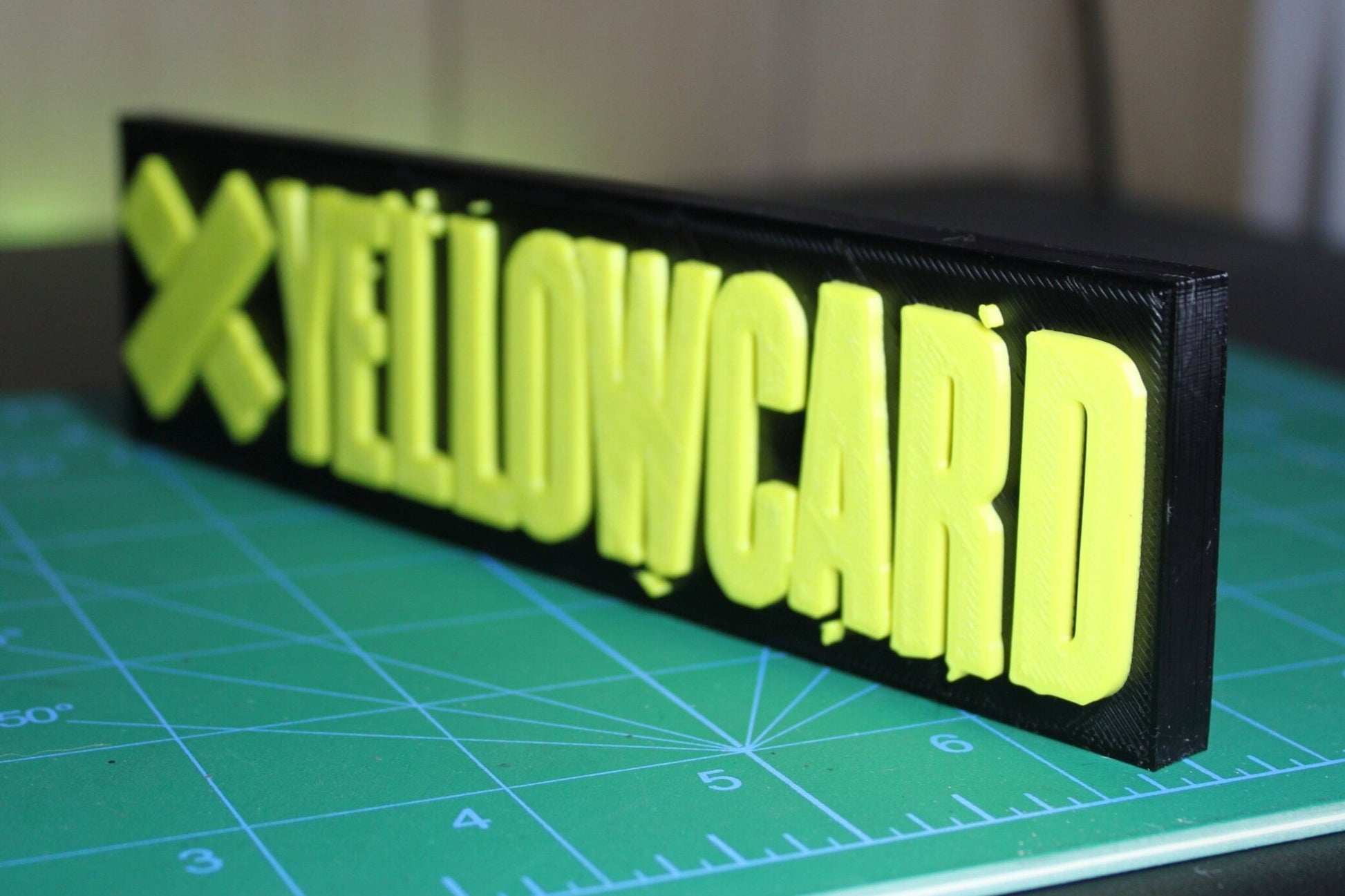 Yellowcard 3D Printed Logo 3D Art