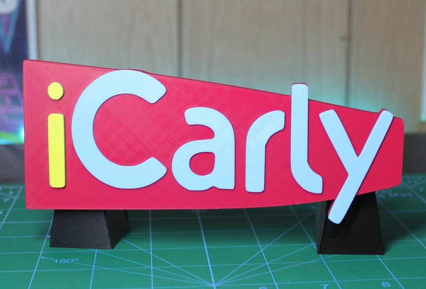 iCarly 3D printed Logo Sign Wall Desk Shelf Art