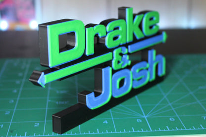 Drake & Josh 3D printed Logo Sign Wall Desk Shelf Art