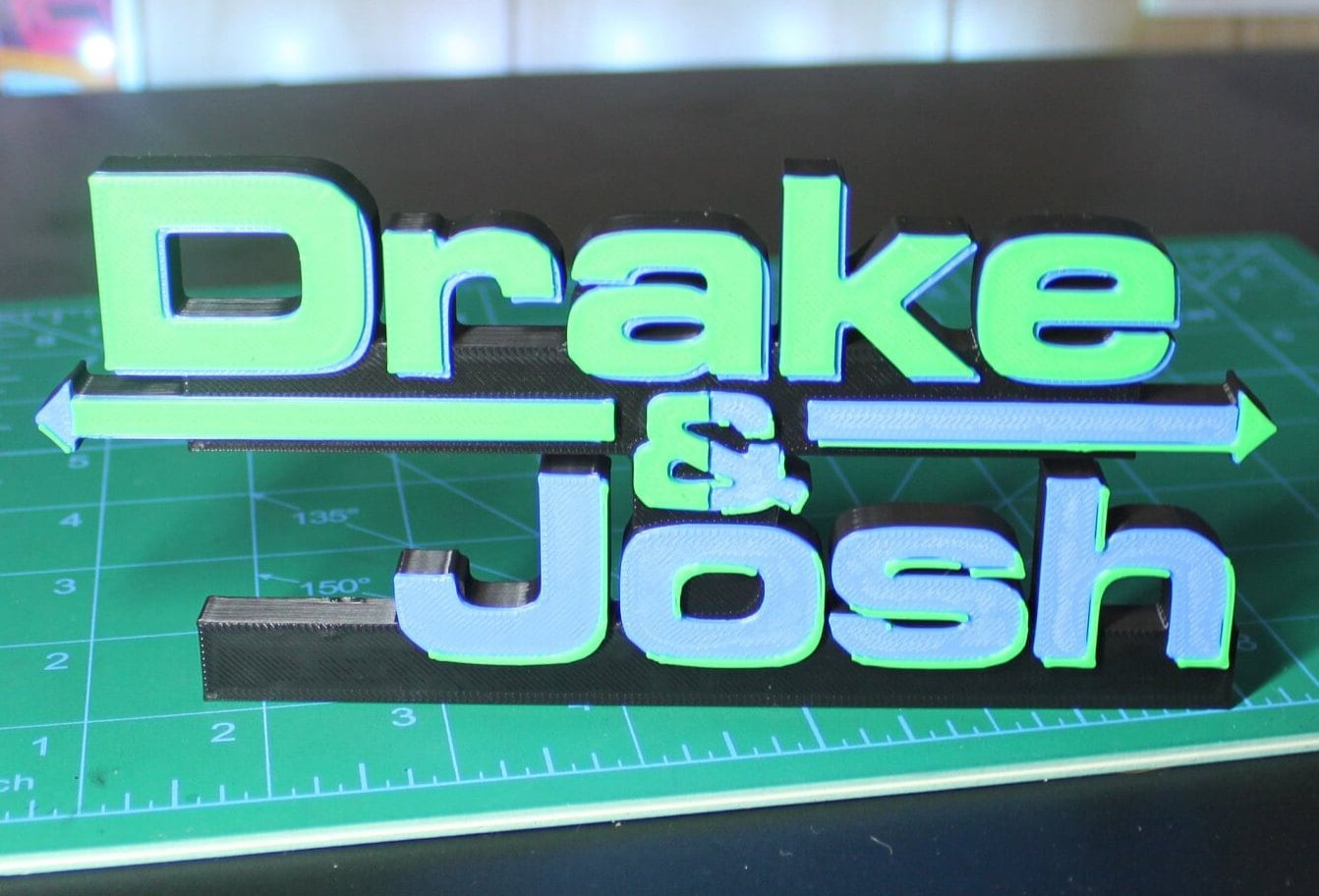 Drake & Josh 3D printed Logo Sign Wall Desk Shelf Art