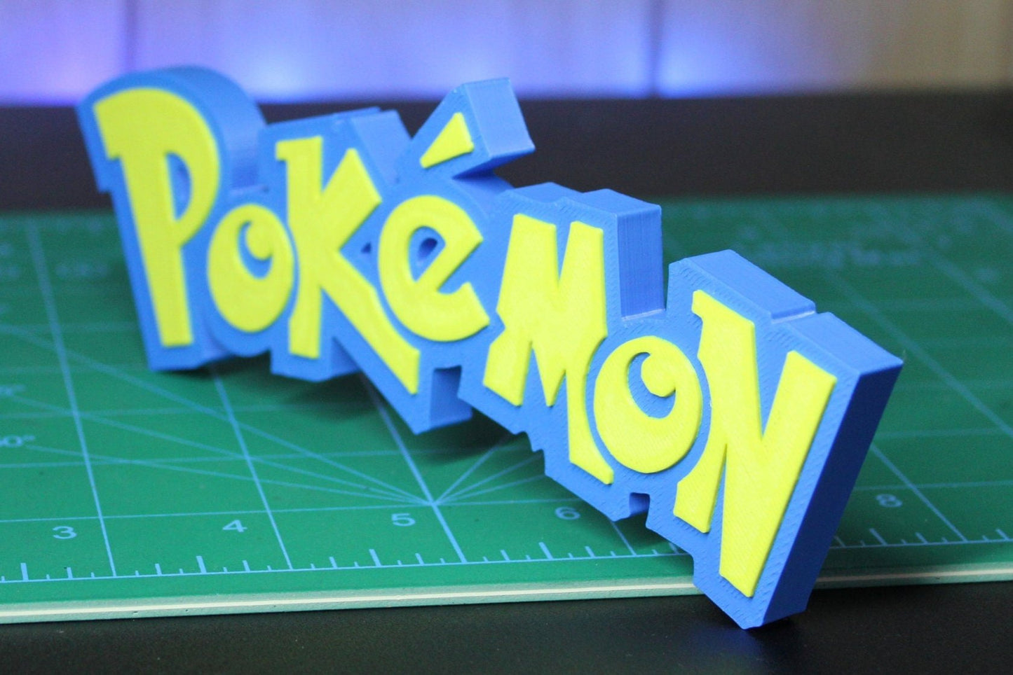 Pokémon 3D printed Logo Sign Wall Desk Shelf Art