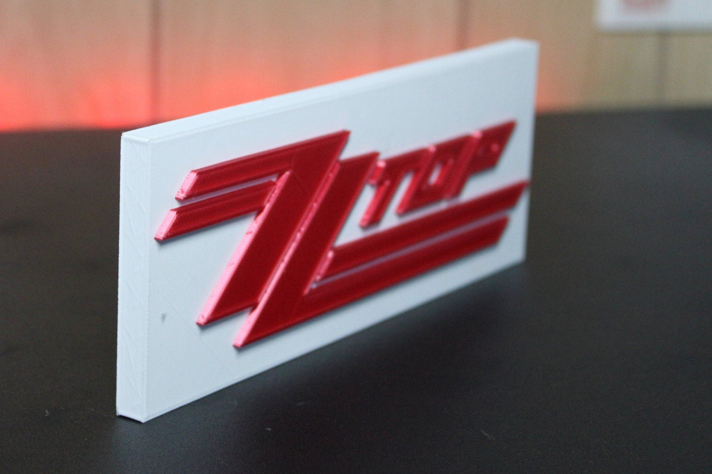 ZZ Top 3D Printed Logo Art