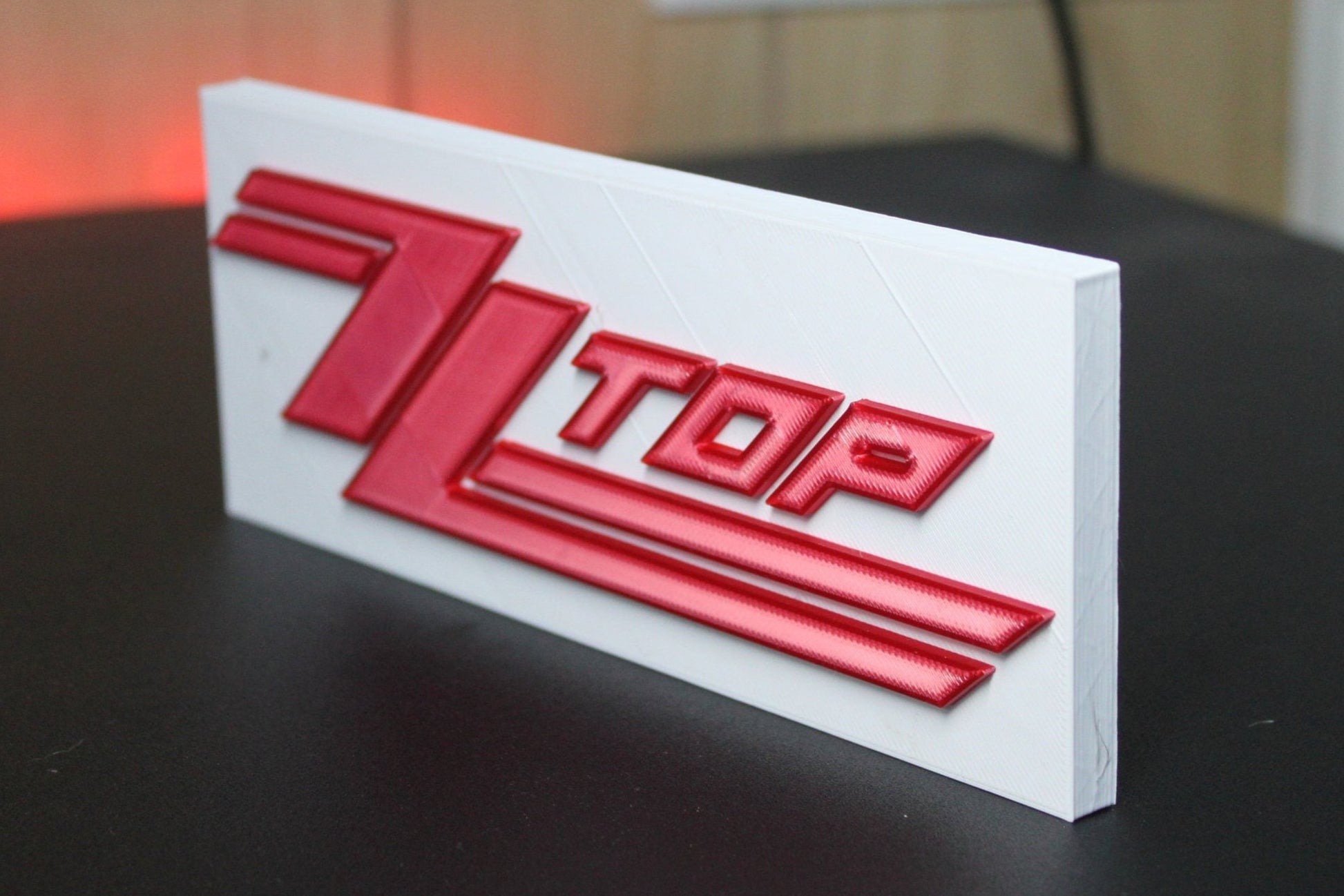 ZZ Top 3D Printed Logo Art