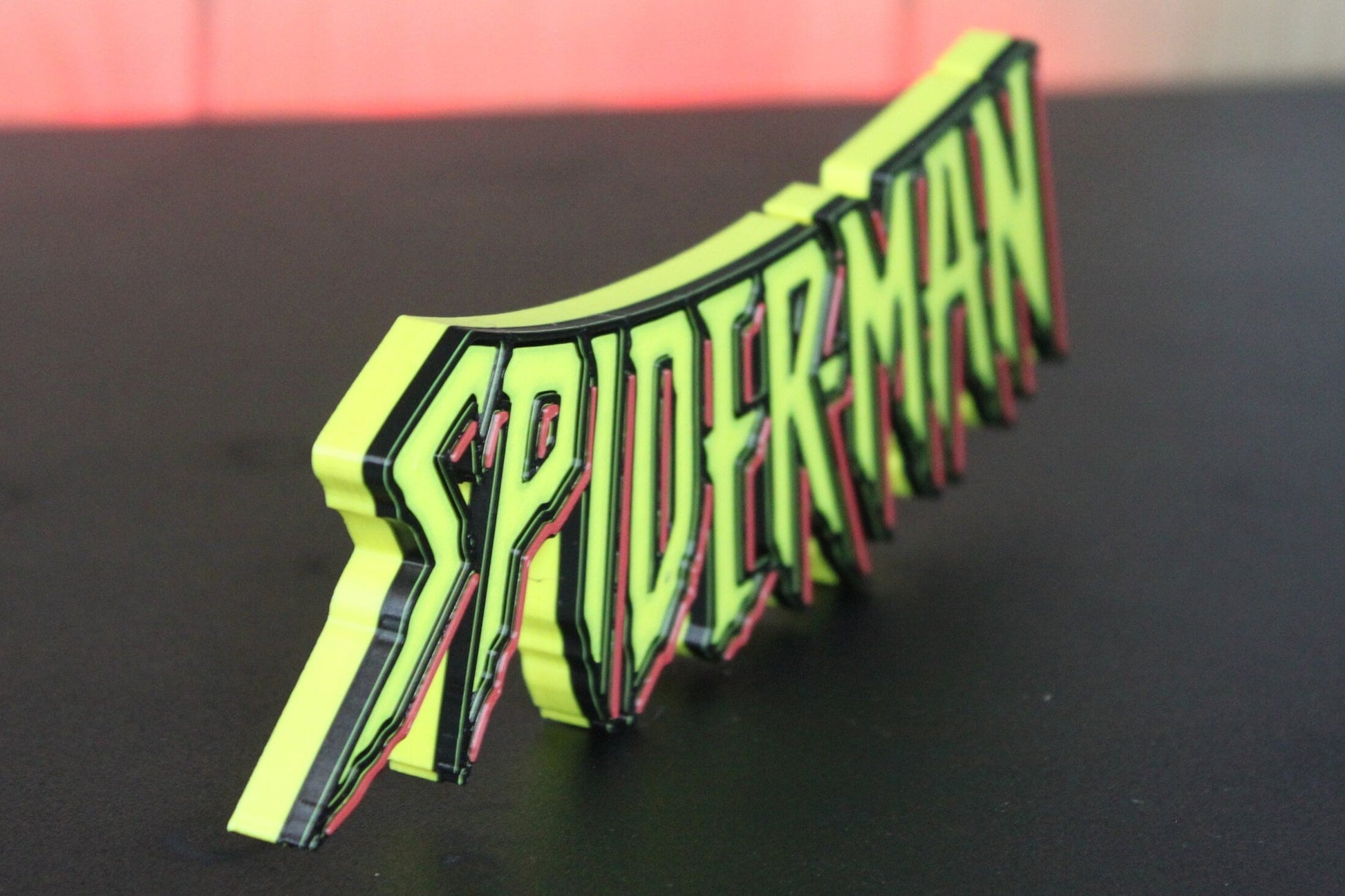 Spider-Man 3D printed Comic Logo Art